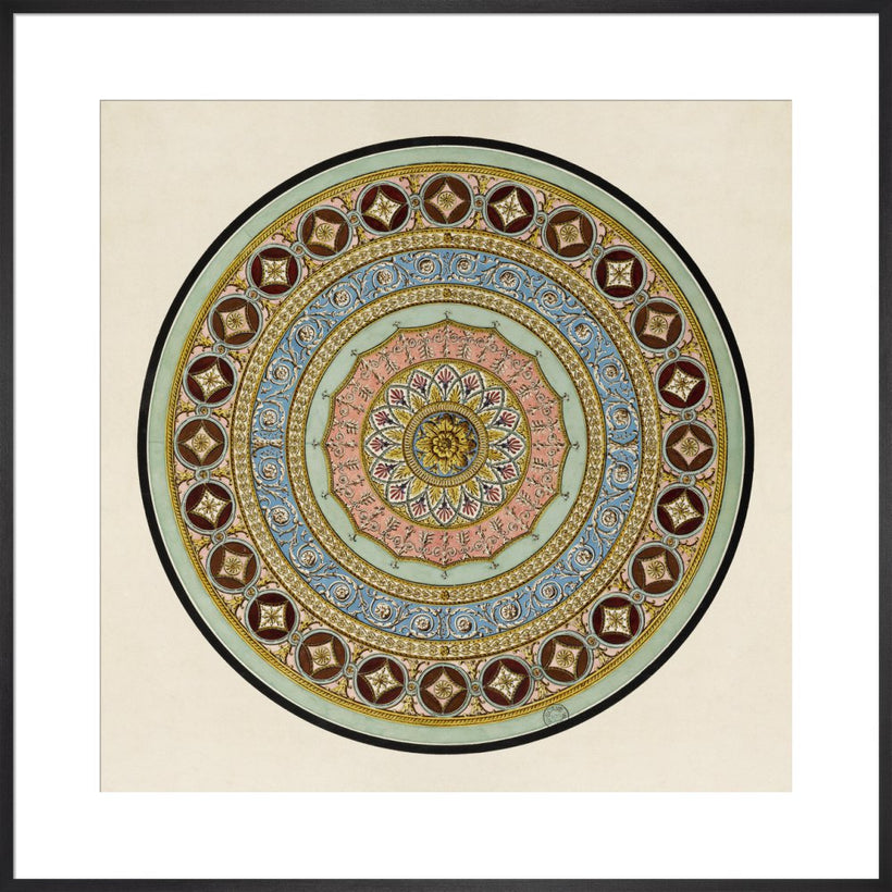 Unexecuted Manocchi Drawing for a Ceiling or a Carpet I, c1765-66