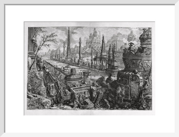 Circus of Mars with neighbouring Monuments viewed at the Via Appia