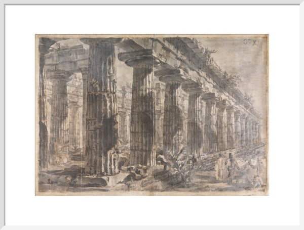 Paestum, Italy, Exterior of the Temple of Neptune from the North-East