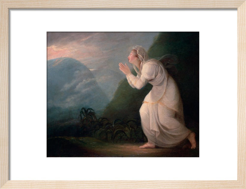 A Persian Lady Worshipping the Rising Sun