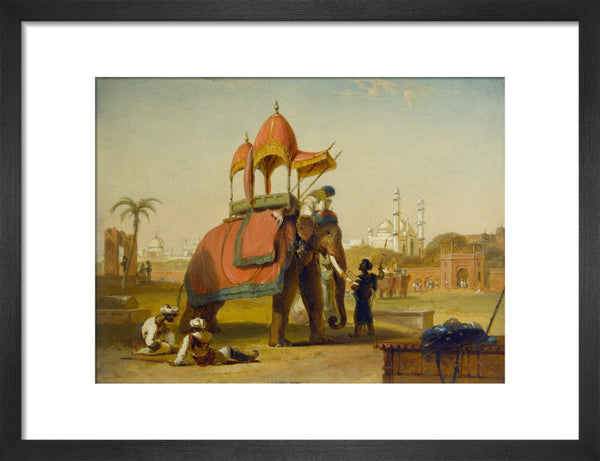 A Caparisoned Elephant - Scene near Delhi (A Scene in the East Indies)
