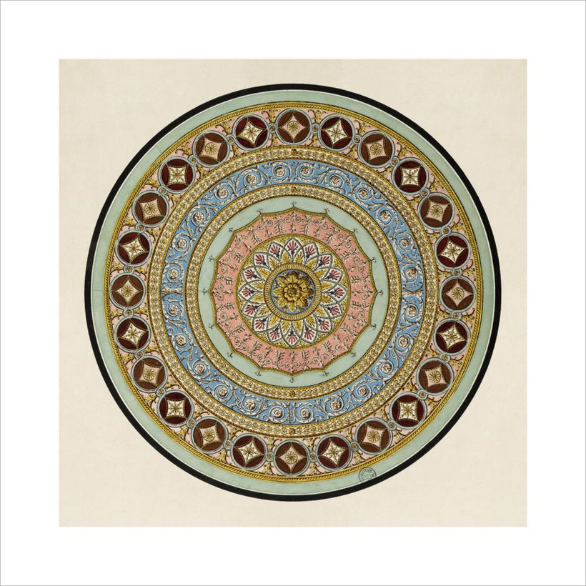 Unexecuted Manocchi Drawing for a Ceiling or a Carpet I, c1765-66