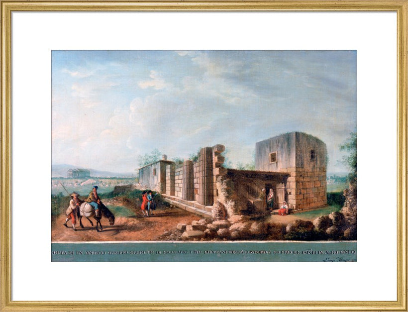 View of the Remains of the Temple (supposed to be of Esculapius) at Agrigentum (4 of 6)