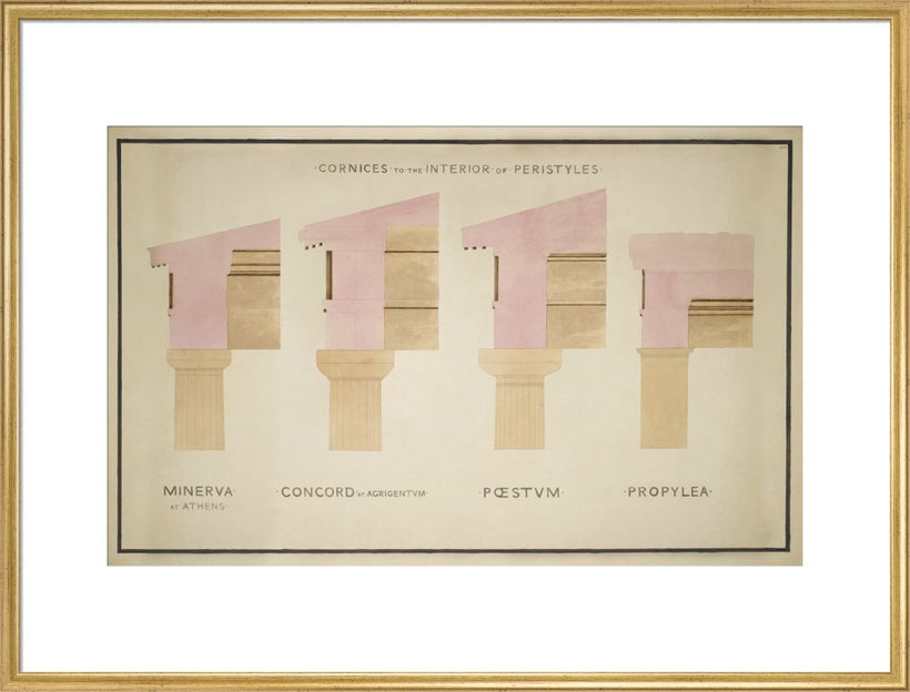 Doric Order: Cornices of Greek Buildings