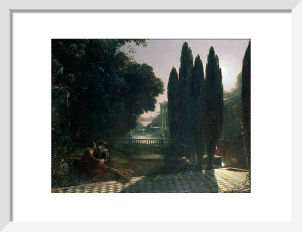 Scene from Shakespeare's 'The Merchant of Venice': Belmont, in the Garden of Portia's House, Lorenzo and Jessica, Act V, Scene 1