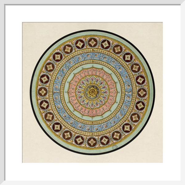 Unexecuted Manocchi Drawing for a Ceiling or a Carpet I, c1765-66