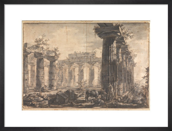 Paestum, Italy Interior of the Basilica, from the West