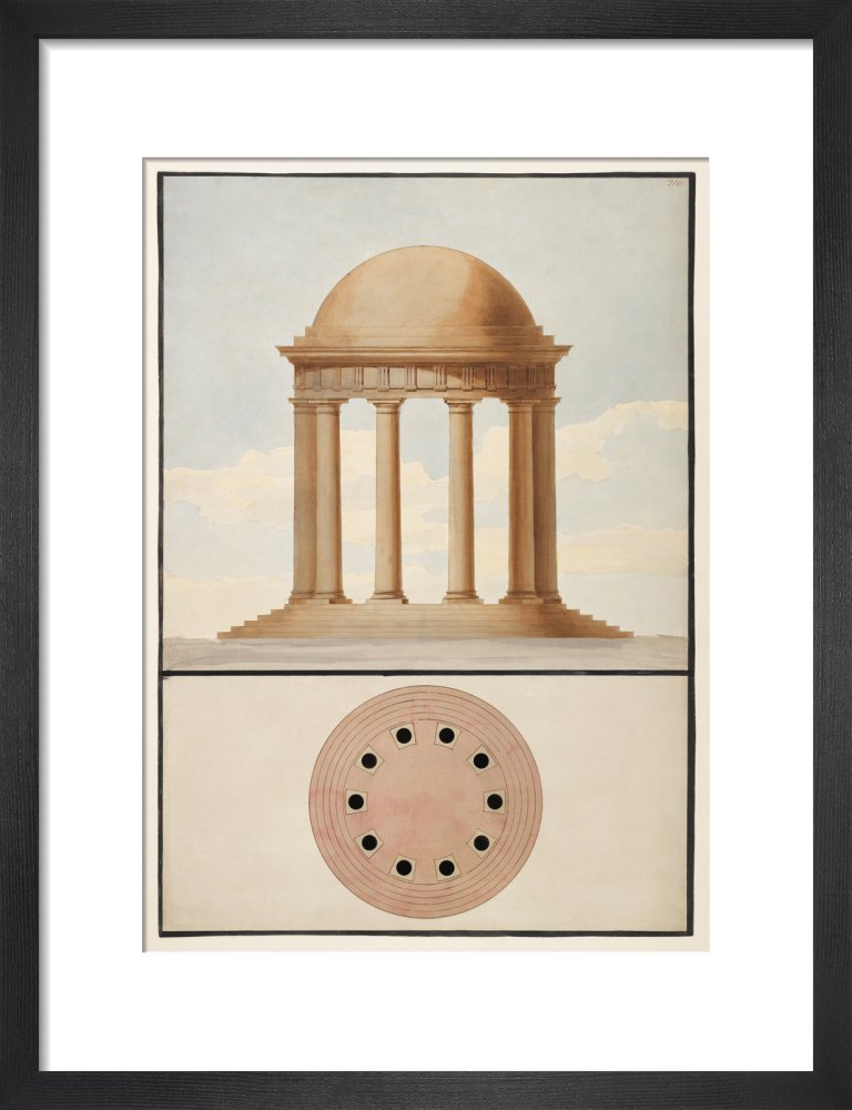 Doric Order: Plan & Elevation of a Monopteral Temple