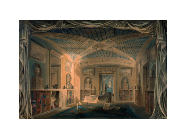 Design Perspective for the Decoration of the Library, Pitzhanger Manor.