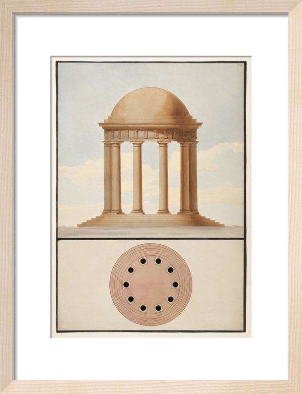 Doric Order: Plan & Elevation of a Monopteral Temple