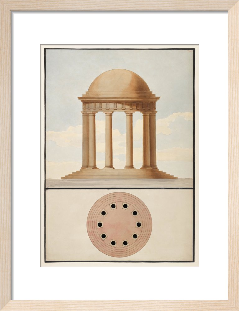 Doric Order: Plan & Elevation of a Monopteral Temple