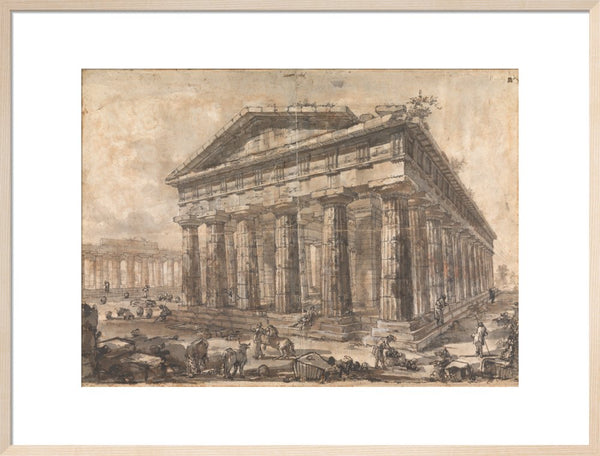 Paestum, Italy, Exterior of the Temple of Neptune from the North-East