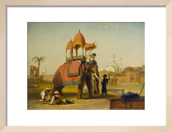 A Caparisoned Elephant - Scene near Delhi (A Scene in the East Indies)