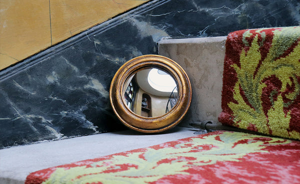 Gold Convex Mirror 14cm