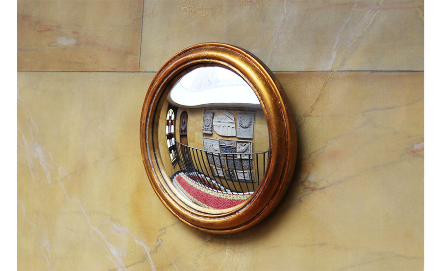Gold Convex Mirror 23cm