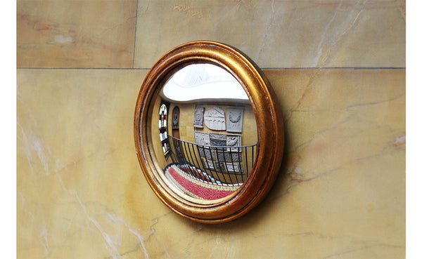 Gold Convex Mirror 23cm