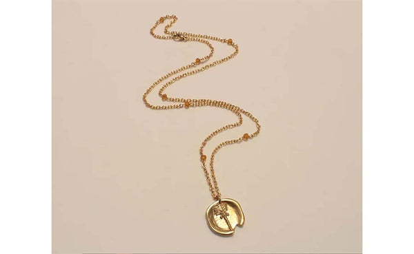 Greek Palm Tree Necklace