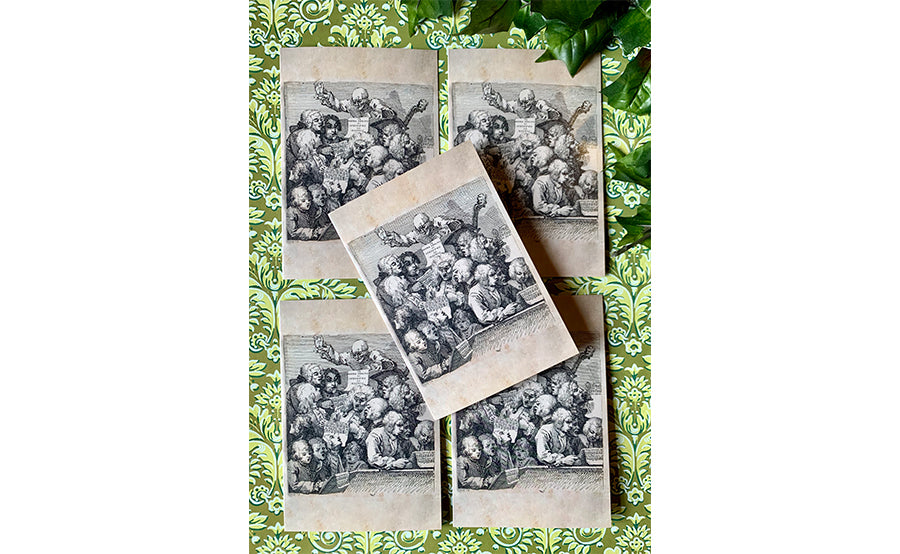 Pack of 5 Christmas cards: Hogarth's Chorus of Singers