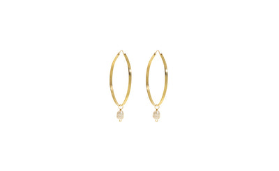 Pearl Hoop Earrings