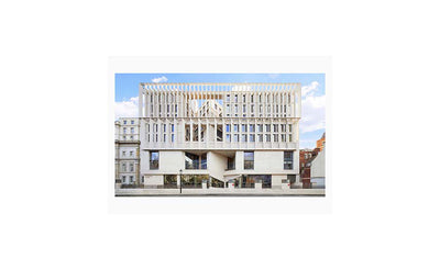 Marshall Building Façade Postcard