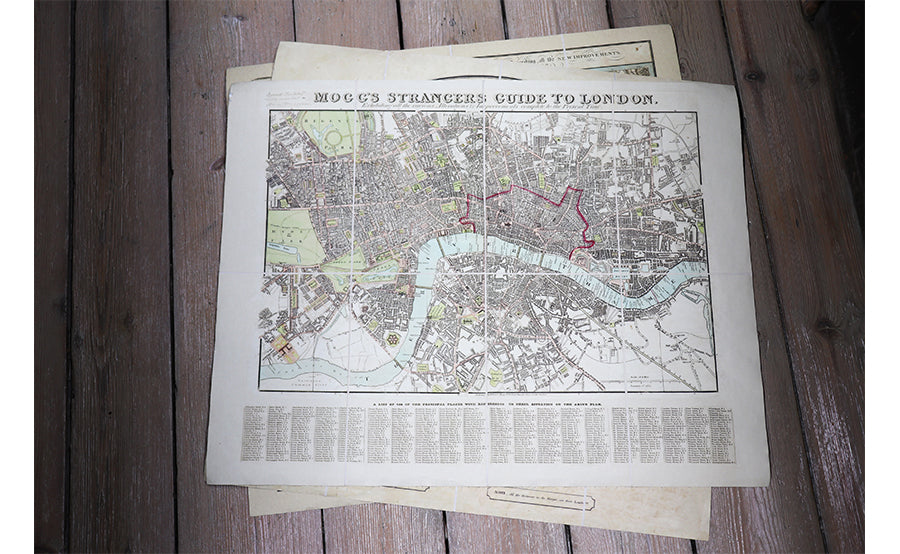 Strangers Guide To London Map 1837