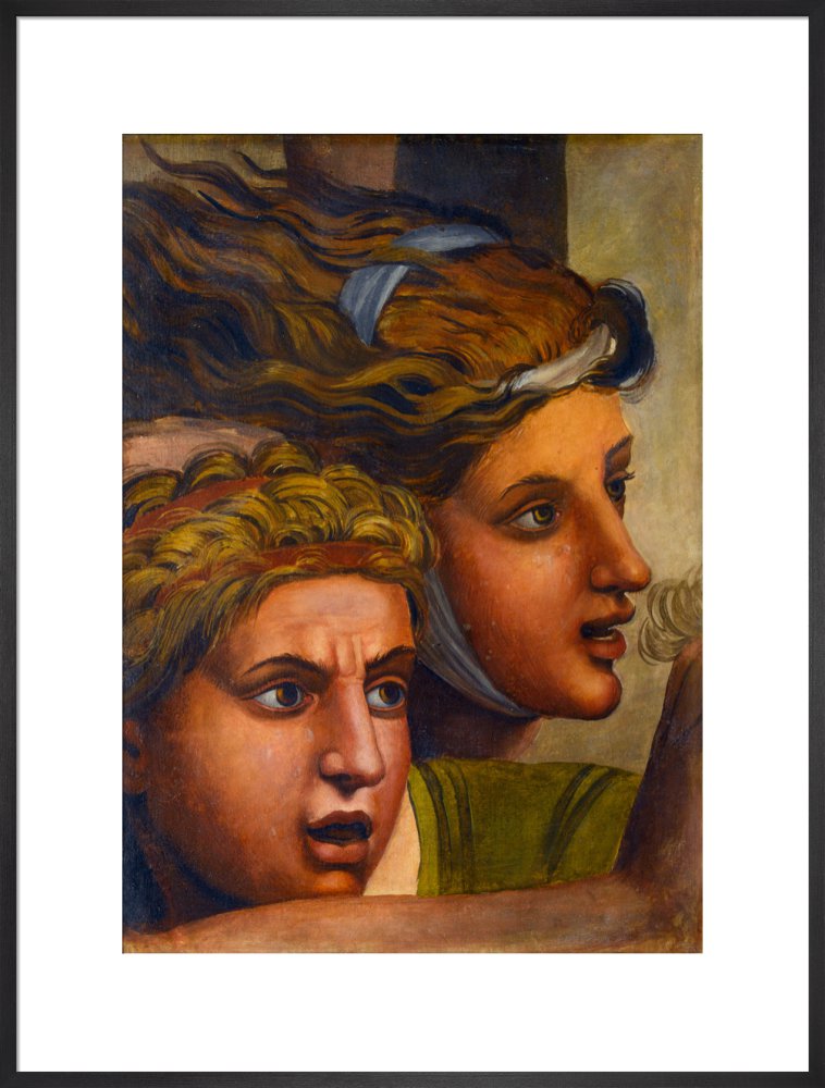 The Massacre of the Innocents'(copy of two heads from a fragment of a cartoon)