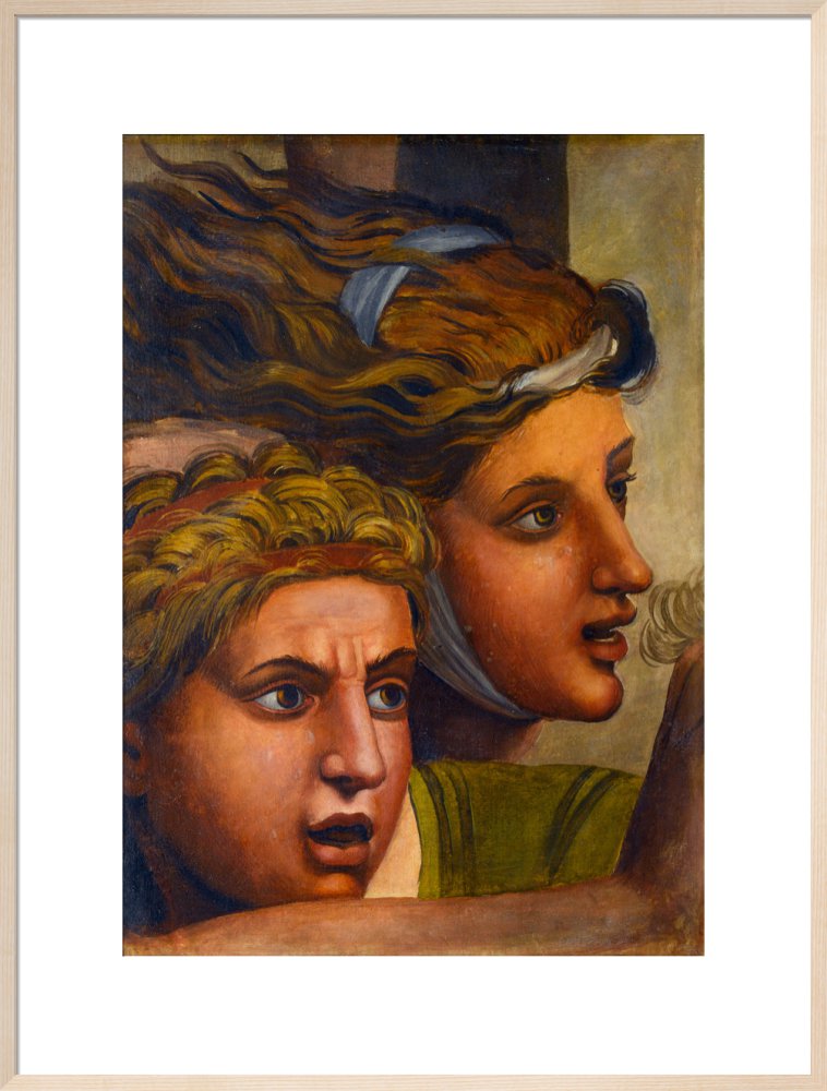 The Massacre of the Innocents'(copy of two heads from a fragment of a cartoon)