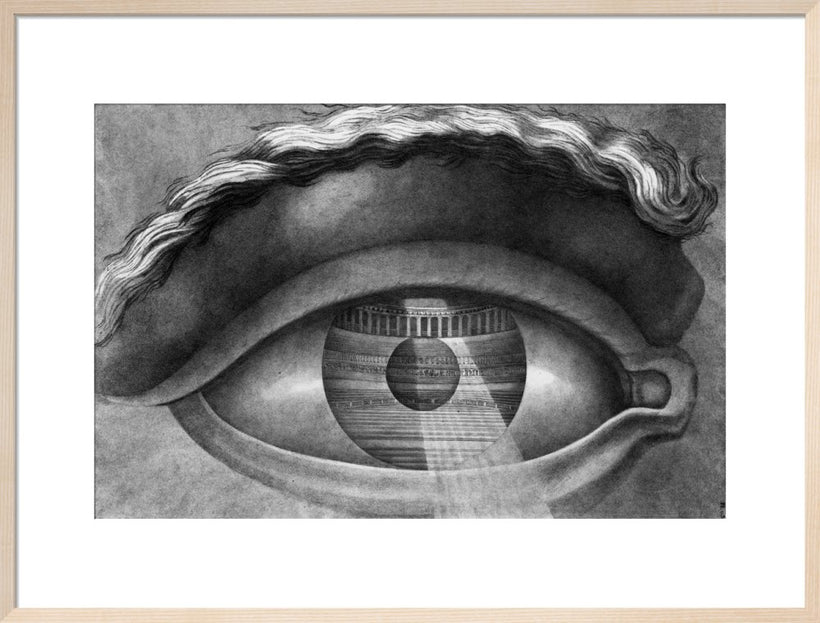 The Interior of the Theatre at Besancon Reflected in the Pupil of an Eye, 1804