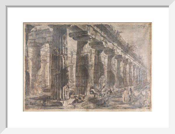 Paestum, Italy, Exterior of the Temple of Neptune from the North-East