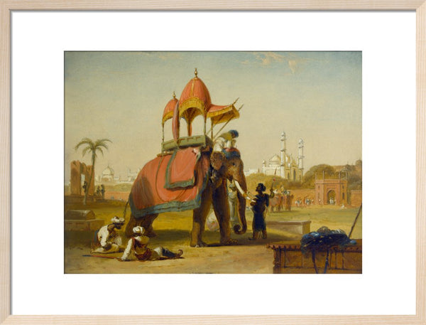 A Caparisoned Elephant - Scene near Delhi (A Scene in the East Indies)