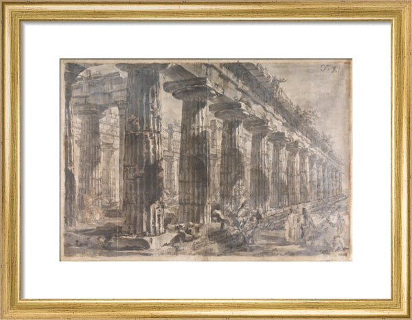 Paestum, Italy, Exterior of the Temple of Neptune from the North-East