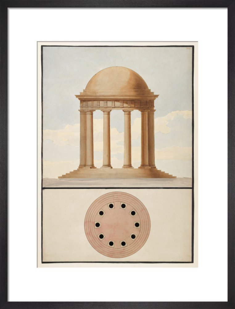 Doric Order: Plan & Elevation of a Monopteral Temple