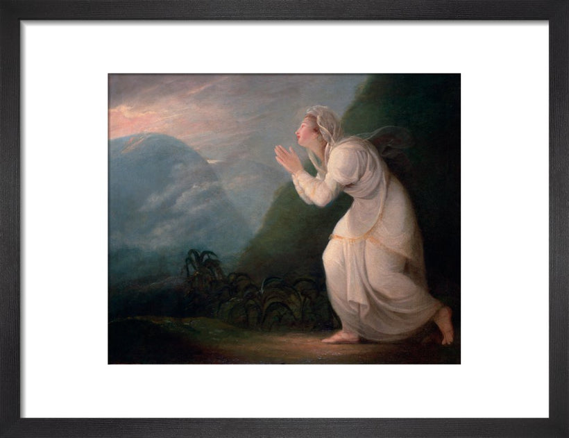 A Persian Lady Worshipping the Rising Sun