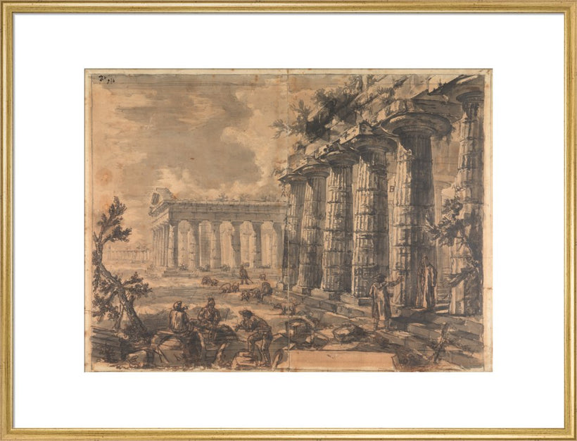 Paestum, Italy, Basilica and Temple of Neptune
