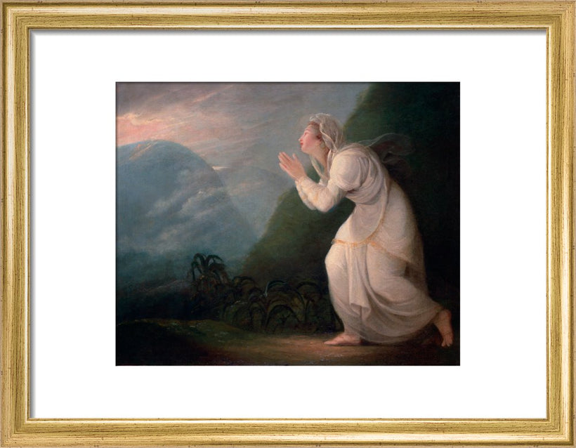 A Persian Lady Worshipping the Rising Sun