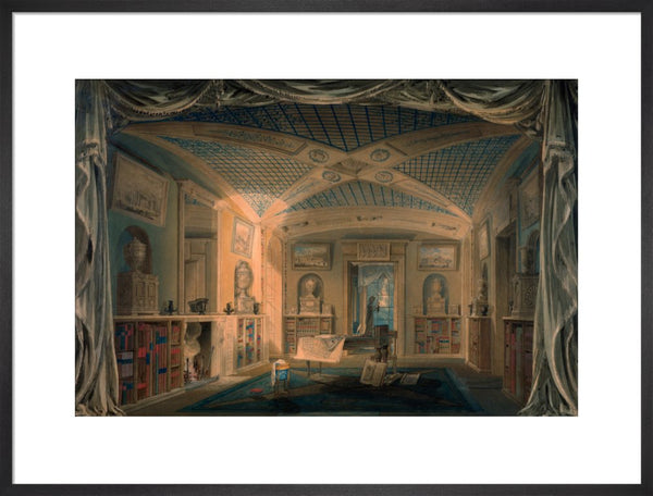 Design Perspective for the Decoration of the Library, Pitzhanger Manor.