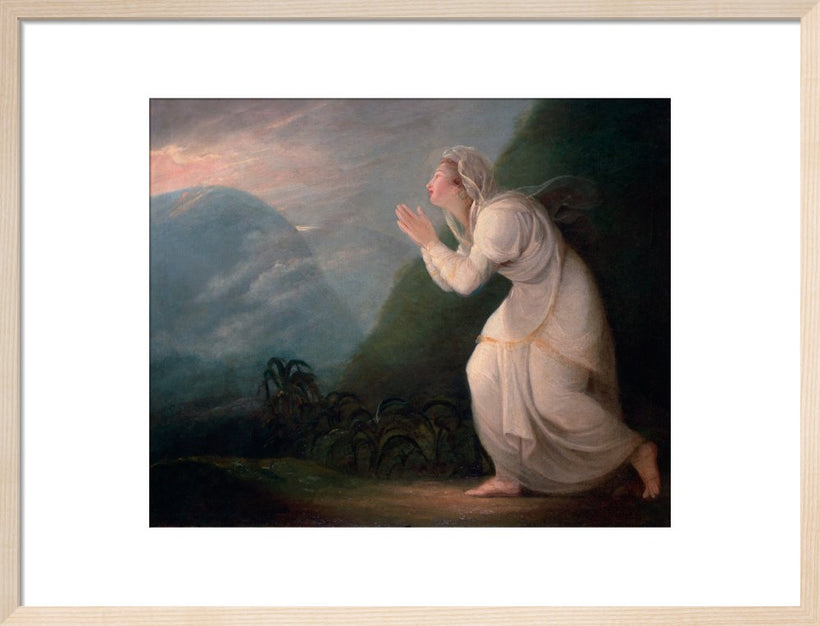 A Persian Lady Worshipping the Rising Sun