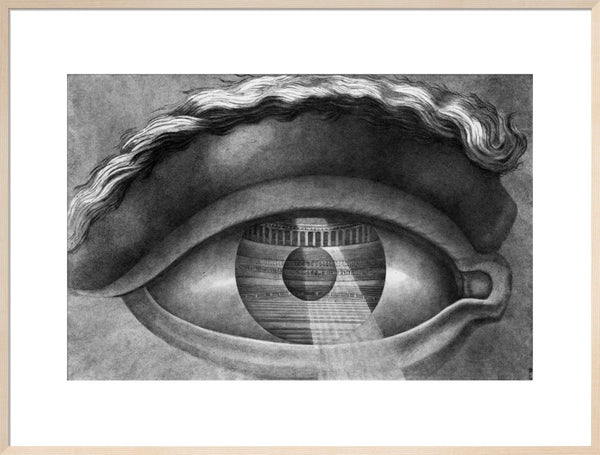 The Interior of the Theatre at Besancon Reflected in the Pupil of an Eye, 1804