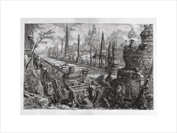 Circus of Mars with neighbouring Monuments viewed at the Via Appia