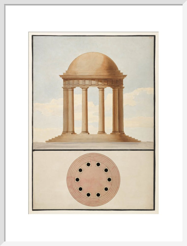Doric Order: Plan & Elevation of a Monopteral Temple