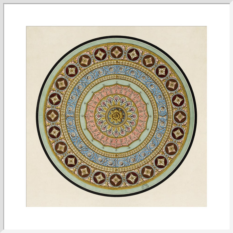 Unexecuted Manocchi Drawing for a Ceiling or a Carpet I, c1765-66