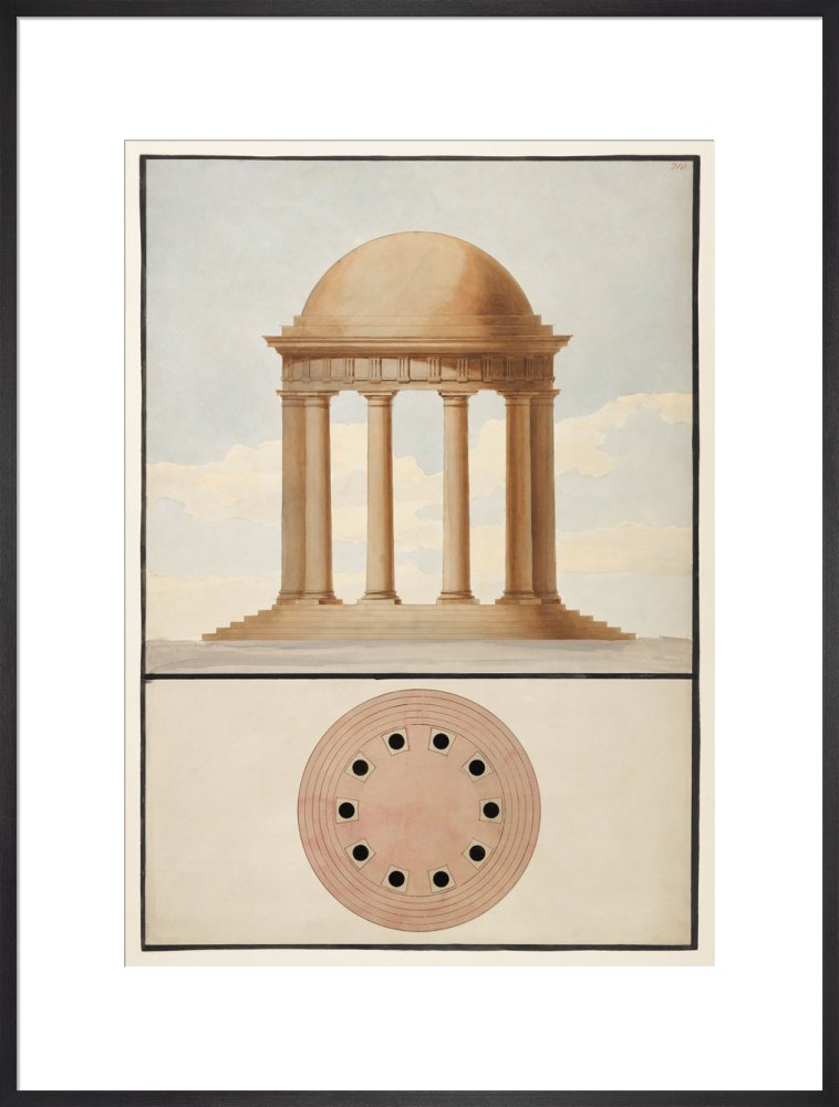 Doric Order: Plan & Elevation of a Monopteral Temple