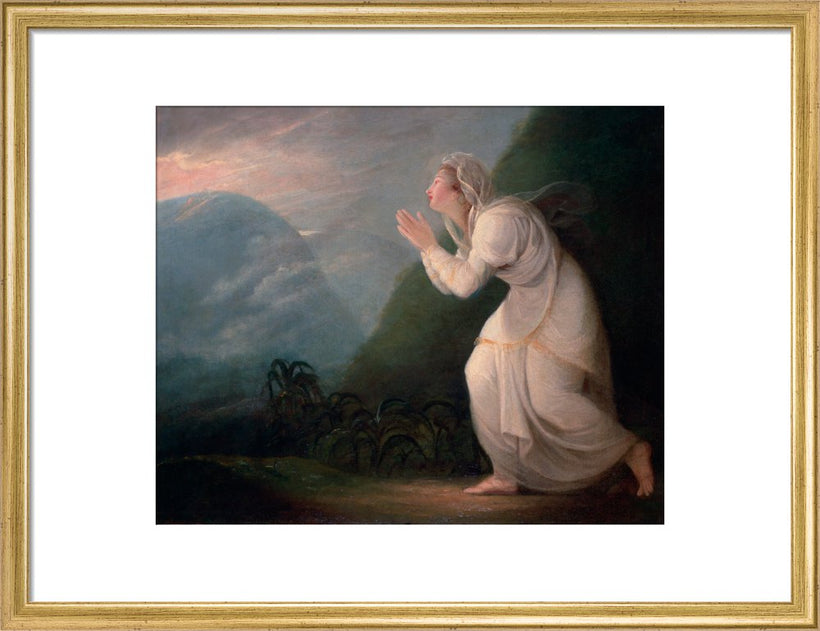 A Persian Lady Worshipping the Rising Sun