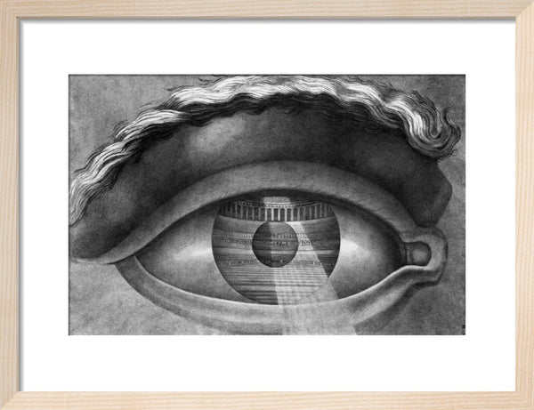 The Interior of the Theatre at Besancon Reflected in the Pupil of an Eye, 1804