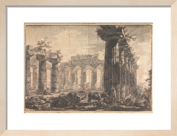 Paestum, Italy Interior of the Basilica, from the West