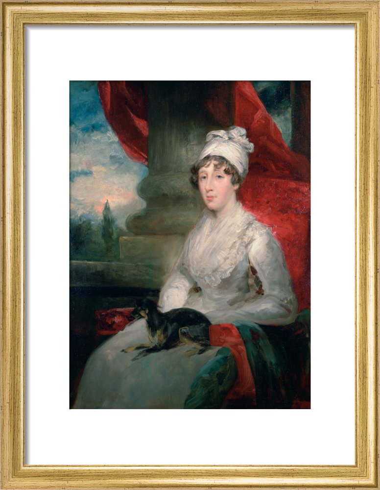 An Unfinished Portrait of Mrs Soane, Painted from a Pencil Sketch by J. Flaxman, RA and a Miniature