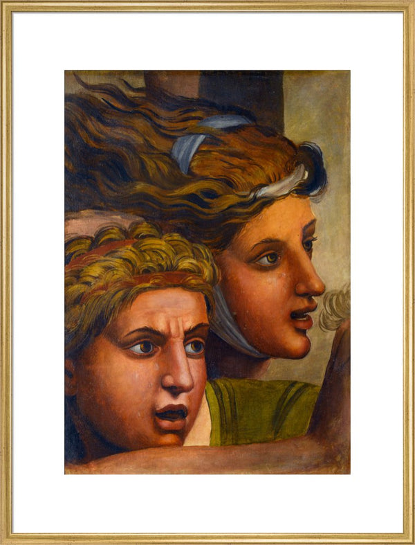 The Massacre of the Innocents'(copy of two heads from a fragment of a cartoon)