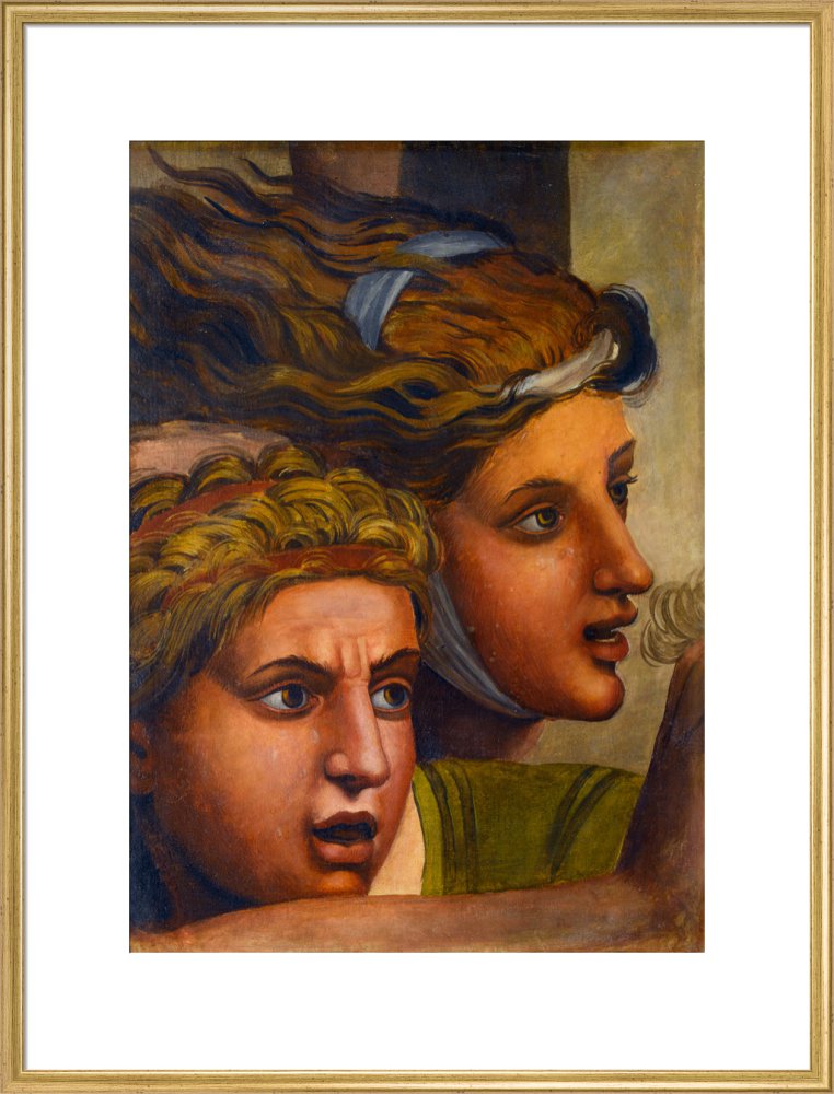 The Massacre of the Innocents'(copy of two heads from a fragment of a cartoon)