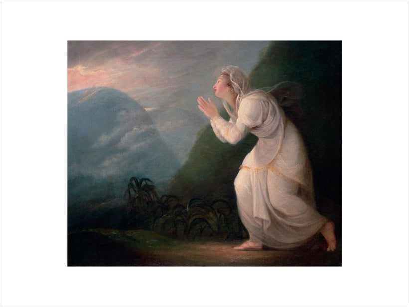 A Persian Lady Worshipping the Rising Sun