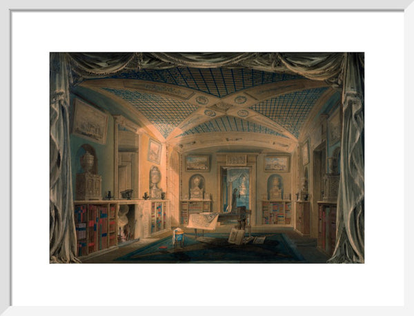 Design Perspective for the Decoration of the Library, Pitzhanger Manor.